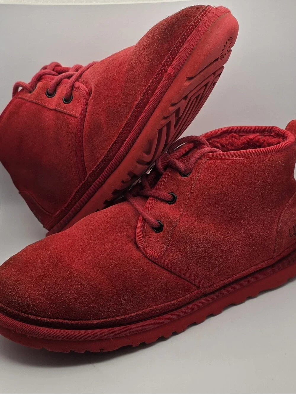 UGG Men's Red Suede Chukka Boots